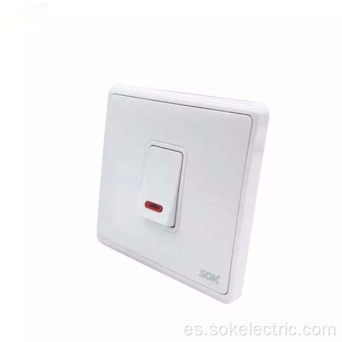 pulsador interruptor de luz blanca bipolar 45A